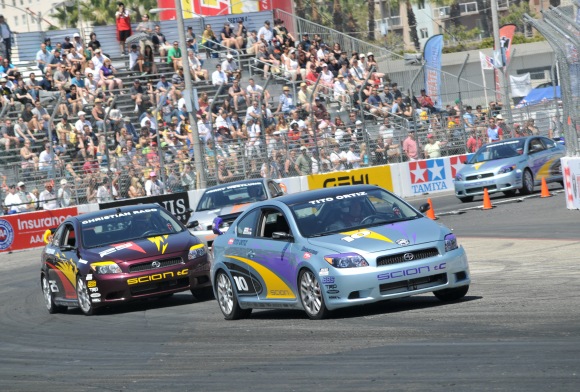 Red Line Synthetic Oil. Actor and Drifter Climb Podium at 2011 Toyota