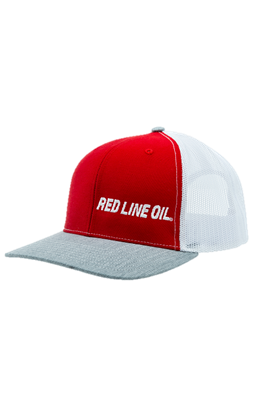 Red/Grey/White Mesh Snapback Hat
