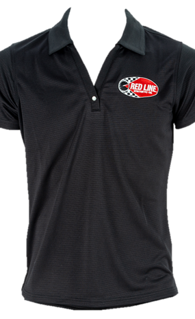 Women's Black Polo Shirt Front