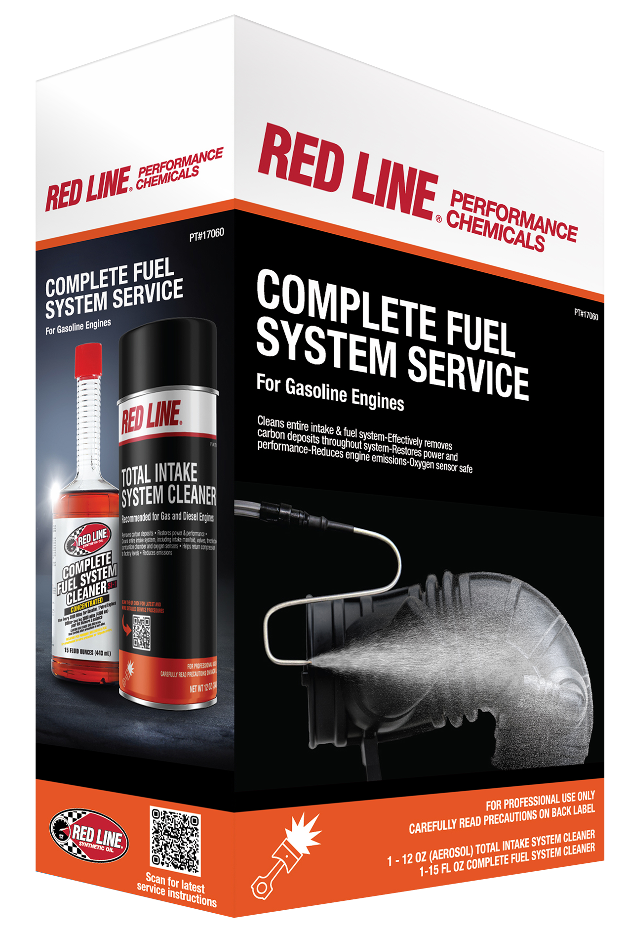 Red Line Synthetic Oil. Complete Fuel System Service